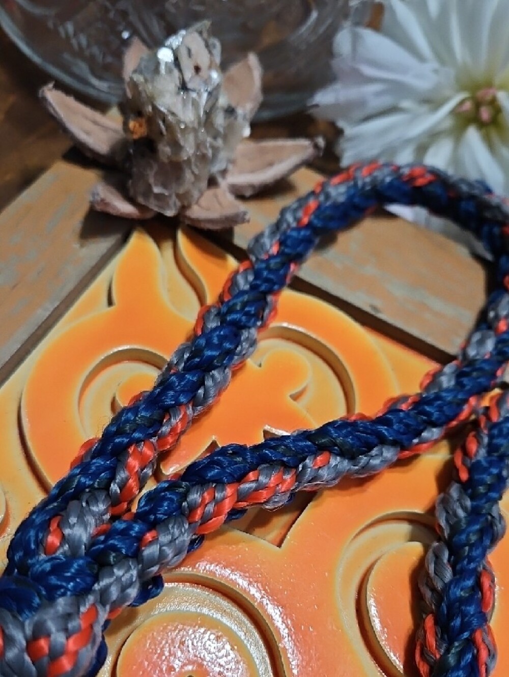 Handbraided Paracord Rope Short Leash Training Leash Adjust Choker Collar GIFTED - Picture 2 of 11